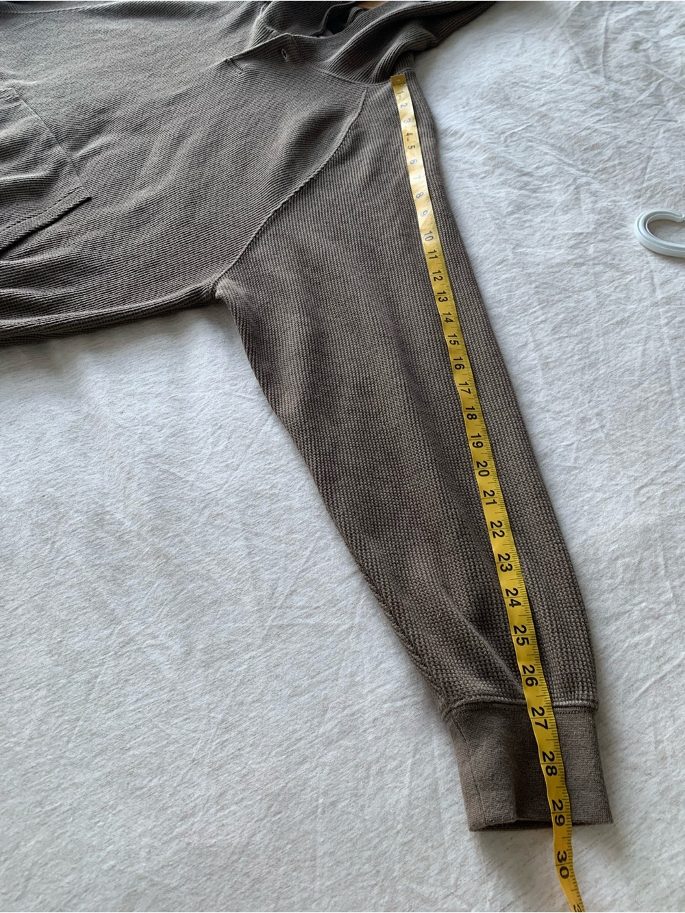 Essentials Fear of God Hooded Waffle Knit Pullover - Taupe size 14/16 or L - Picture 8 of 8
